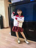 G.DUCKKIDS女童秋冬裙子過年套裝2025新款兒童百褶裙女孩大童學(xué)院風(fēng)新年衣服 套裝【米毛衣+紅裙子】 130 cm 曬單實拍圖