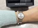 阿瑪尼（ARMANI EXCHANGE）阿瑪尼手表女士滿(mǎn)天星女表石英名表生日七夕情人節禮物送女友老婆 【手表+手鏈禮盒】AX7121 曬單實(shí)拍圖