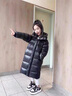 G.DUCKKIDS童裝黑金羽絨服女童外套冬季2024新款長(cháng)款過(guò)膝白鴨絨面包服小學(xué)生 黑色 150 尺碼11~12歲【140-150cm】 曬單實(shí)拍圖