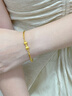 中國黃金（CHINA GOLD）黃金手鐲女士足金蝴蝶結手鐲生日情人節禮物送女友老婆 【賀卡定制/聯(lián)系客服】 曬單實(shí)拍圖