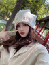 飛鷹城堡產(chǎn)后月子帽女針織帽孕婦早春2025毛線帽孕媽媽出院防風(fēng)包頭帽堆堆 【米白】針織堆堆帽 均碼 55-60cm（一般都能戴） 曬單實(shí)拍圖