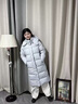 鹿王戀雪韓系羽絨棉服女2025年冬季新款加厚保暖過(guò)膝棉襖中長(cháng)款百搭外套 藍色 L 建議105-125斤 曬單實(shí)拍圖