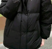 波司登（BOSIDENG）羽絨服女短款立領(lǐng)加厚新國標90絨商場(chǎng)同款寬松休閑外套 黑色 XS 155/80A 體重約110以?xún)?曬單實(shí)拍圖