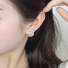 DAISY DREAM趙露思同款雙面珍珠耳環(huán)女前后兩戴輕奢耳釘高級耳飾品S925銀針 白色大小珍珠耳環(huán)【925銀針】 曬單實(shí)拍圖