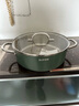 蘇泊爾（SUPOR）火鍋304不銹鋼復底加厚湯鍋家用火鍋易潔涮羊肉明火電磁爐通用 ET28AAS04-G（綠色） 28cm 曬單實(shí)拍圖