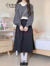 宏資琦連衣裙女裝穿搭一整套2025秋季新款小個(gè)子高級感衣服搭配套裝裙子 灰色上衣兩件套+半身裙 M 曬單實(shí)拍圖