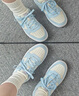 耐克酷菠蘿大童低幫平底運動(dòng)鞋冬季男女童板鞋NIKE COURT IH4048 001珍珠灰/天青石藍/繡球花紫/白 37.5 曬單實(shí)拍圖