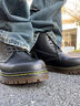 Dickies馬丁靴男靴2025秋冬百搭靴子男高幫黑色皮靴英倫短靴加絨工裝鞋子 黑色S28（男款） 42 【偏大一碼，適合運(yùn)動(dòng)鞋43】 曬單實(shí)拍圖
