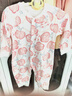 貝瑞加（Babyprints）嬰兒連體衣2件裝男女寶寶純棉衣服柔軟爬服家居內衣四季哈衣 粉73 曬單實(shí)拍圖