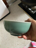 龍泉青瓷米飯碗陶瓷新款創(chuàng  )意中式餐具家用加厚吃飯碗大號面湯碗喝粥碗小碗 5.5英寸天青碗 曬單實(shí)拍圖