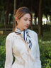 MITHAOL KUSC真絲絲巾桑蠶絲女士生日禮物小方巾送媽媽長(cháng)輩中秋節禮物魚(yú)人城堡【心想事