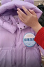巴拉巴拉【庫洛米IP】童裝兒童長(cháng)款女童羽絨服冬裝蓄熱保暖外套潮 黑色90001-灰鴨絨 130 （充絨量155g） 曬單實(shí)拍圖