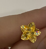 周六福黃金耳釘女足金999花卉耳飾耳針節(jié)日禮物 計(jì)價(jià) 2.23g 曬單實(shí)拍圖
