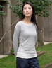 森馬（Semir）長(cháng)袖T恤女不對稱(chēng)假兩件2025秋季小心機修身拼色衣服10A525101001 曬單實(shí)拍圖