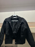 啄木鳥(niǎo)女士短外套矮小個(gè)子春秋裝2025年韓版新款時(shí)尚百搭bf棒球服夾克潮 黑色 M 曬單實(shí)拍圖
