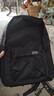 簡(jiǎn)約雙肩包男大容量新款韓版旅行背包女休閑潮流百搭大學(xué)生書(shū)包 黑色 曬單實(shí)拍圖