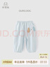 乖奇熊男女童寶寶純棉防蚊褲夏季兒童外出休閑長(cháng)褲子薄款嬰兒束腳運動(dòng)褲 夏日藍 90 曬單實(shí)拍圖