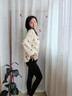 笙格兒 保暖褲秋褲女德絨雙面加絨秋冬線(xiàn)褲可外穿無(wú)痕高腰顯瘦打底褲女 黑色 L(105-130斤） 曬單實(shí)拍圖