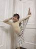 艾舞戈兒童舞蹈白色打底衣肉色隱形內衣內搭女童跳舞衣服 肉色 L碼 曬單實(shí)拍圖