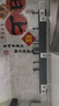 YWEEL廚房掛鉤 壁掛式排鉤免打孔廚房多功能置物架 槍灰60cm 曬單實(shí)拍圖