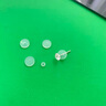 麓格立小飛碟防增生耳骨釘硅膠養耳洞透明軟墊片耳堵釘唇釘防內陷 小飛碟片9mm【贈收納盒】 曬單實(shí)拍圖