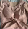 芬也（FENYE）孕婦哺乳秋衣秋褲套裝產(chǎn)后喂奶帶胸墊秋冬款加絨孕期保暖內衣 粉L 曬單實(shí)拍圖