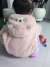babylove【清倉】寶寶毛絨分體套裝秋冬保暖新生兒睡衣可愛(ài)嬰幼兒家居服 蘿莉cat 100 cm 曬單實(shí)拍圖