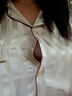 莫代爾冰絲睡衣女2025年新款夏季短袖長褲薄款睡衣套裝高級感家居服套裝 5013白色 L 【建議斤100-120斤穿】 曬單實拍圖