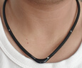 法藤（Phiten）硅膠磁力系列項(xiàng)環(huán)V型運(yùn)動籃球跑步時(shí)尚TOPV型項(xiàng)環(huán)男女通用頸圈 黑色 55cm 曬單實(shí)拍圖