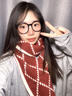 CHANEELR & KARITH圍巾冬季女2025新款圍脖加厚保暖披肩送女生老婆輕奢生日新年禮物 輕奢時(shí)尚百搭ck風(fēng)【紅配米】 曬單實(shí)拍圖