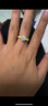 中鑫珠寶人生一克拉黃金鉆戒足金鑲嵌鋯石蕾絲公主戒指求婚結婚女戒 金重3.83克（11圈號） 曬單實(shí)拍圖