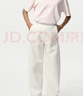 優(yōu)衣庫童裝男童女童快干廓形運動(dòng)褲彎刀鐮刀長(cháng)褲吸汗速干480343 09 黑色 160 曬單實(shí)拍圖
