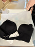 幸棉【斷碼特惠】外擴顯大內衣女無(wú)尺碼聚攏無(wú)痕漫畫(huà)胸文胸軟支撐胸罩 黑色（附2對杯墊） 均碼 (A-C杯/90-125斤) 曬單實(shí)拍圖