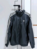 adidas休閑簡(jiǎn)約三條紋梭織立領(lǐng)夾克外套男裝秋季阿迪達斯三葉草   黑色 (偏小，推薦買(mǎi)大1碼)   2XL 曬單實(shí)拍圖