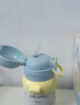 貝親保溫杯兒童吸管杯 學(xué)生便攜雙飲水杯單手柄450ml(藍色萌爪小分隊) 曬單實(shí)拍圖