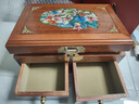 夢(mèng)佳家畫(huà)（MEJJHUA）紅木首飾盒中式古典國風(fēng)收納盒雙層帶鎖婚嫁高檔實(shí)木盒子 【花梨木】鳥(niǎo)語(yǔ)花香首飾盒 曬單實(shí)拍圖