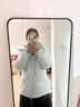 鴨鴨（YAYA）蓄熱短款羽絨服女2025年冬季新款時尚休閑寬松加厚保暖小個子外套 冰川藍 M (建議110-125斤) 曬單實拍圖
