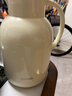 蘇泊爾（SUPOR）保溫壺家用玻璃內膽暖水壺大容量熱水瓶學(xué)生宿舍熱水壺保溫水壺 奶油白【防塵壺嘴】2L 曬單實(shí)拍圖
