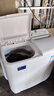 威力（WEILI）8/10/13/15kg公斤半自動(dòng)雙缸波輪洗衣機雙筒雙桶洗脫分離大容量家用小型 雙電機旋鈕控制 以舊換新 XPB100-1082S【洗滌10公斤脫水7公斤】 曬單實(shí)拍圖