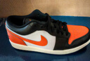耐克（NIKE）男鞋 2025夏季新款運動鞋低幫舒適AIR JORDAN 1 LOW休閑籃球鞋 553558-081 41 曬單實拍圖