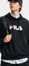 FILA 斐樂(lè )情侶款男女連帽衛衣2025冬季新款休閑寬松加絨保暖長(cháng)袖上衣 【常規款】正黑色-BK XL 180/100A/XL 曬單實(shí)拍圖