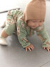 巴厘小豬新生兒嬰兒衣服春秋季滿(mǎn)月純棉男寶寶哈衣四季款ins風(fēng)女寶連體衣 虎嘯山林-綠 【送帽子】 80cm 曬單實(shí)拍圖