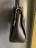 絲芙倫（seefulun）2025秋冬新款真皮大容量手提包時(shí)尚褶皺軟牛皮通勤單肩斜挎包女包 黑色-頭層牛皮 配真皮肩帶 曬單實(shí)拍圖
