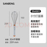 三能（SANNENG）打蛋器手動(dòng)家用烘焙攪拌器迷你不銹鋼蛋抽雞蛋奶油打發(fā)器SN4883 曬單實(shí)拍圖