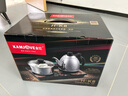 金灶（KAMJOVE） 電熱水壺茶具套裝 涌泉式底部自動(dòng)上水電茶壺燒水壺家用泡茶壺電水壺H-K8 【一鍵智能 高溫消毒】23*37 0.9L 曬單實(shí)拍圖