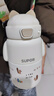 蘇泊爾（SUPOR）兒童保溫杯水杯水壺小學(xué)生上學(xué)開(kāi)學(xué)316L吸管杯 椰奶白KCV50CM20 曬單實(shí)拍圖