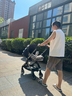 elittile逸樂(lè )途嬰兒車(chē)0-3歲折疊可坐可躺帶減震高景觀(guān)遛娃車(chē)EMUpro靛藍 曬單實(shí)拍圖