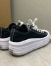 匡威（Converse）官方All Star Move女云朵厚底低幫帆布鞋黑色570256C 570256C/黑色 36 曬單實(shí)拍圖