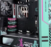 華碩ROG 太陽神 RO姬x初音未來版機箱 GX601S/鋁合金外骨架/預裝4*140mm高性能風扇/50KG承重撞色提手 曬單實拍圖