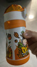 膳魔師（THERMOS）兒童水杯316l不銹鋼保溫杯寶寶水杯小學(xué)生吸管杯耐磨防摔可斜跨 黃恐龍 320ml（帶恐龍蛋+杯繩） 曬單實(shí)拍圖